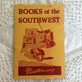 Vtg 1937 Books Of Southwest La Fonda News Stand Santa Fe Nm Mexico 14 Pgs