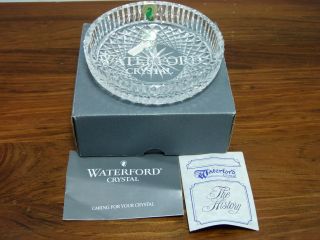 Vintage Waterford Crystal Colleen Wine Champagne Bottle Coaster Candy Dish