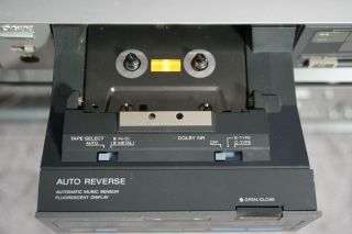 Sony TC - V7 Front Loading Drawer Amorphous Head Cassette Tape Deck RESTORED 3
