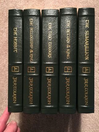 Easton Press Lord Of The Rings,  The Hobbit,  The Silmarillion J.  R.  R.  Tolkien Set