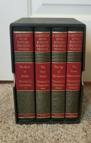A History Of The English Speaking Peoples By Winston S.  Churchill 4 Vol Box Set