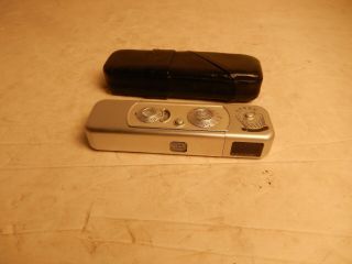 Vintage Minox B James Bond 007 Miniature Spy Camera & Light Sensor,  Case