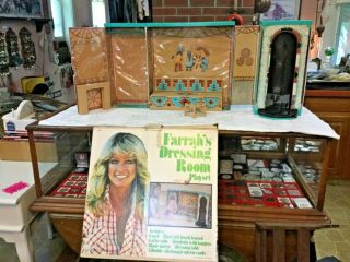 Vintage 1977 Mego Farrah Fawcett Dressing Room Playset Charlie 