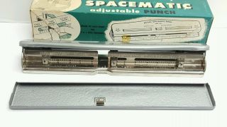 Adjustable Hole Punch Vintage Mutual Spacematic no.  23 Hole Punch 5