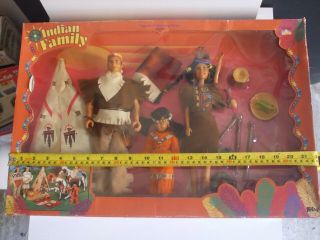Totsy Vintage Indian Doll Figure Set Indian Family Totsy Doll Legends Series