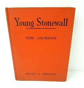 Vintage Childhood Of Famous Americans Young Stonewall Tom Jackson Orange 10b