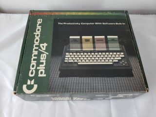 Commodore Plus 4 Computer With Box And Some Accessories.