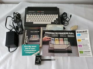 Commodore Plus 4 Computer with box and some accessories. 2