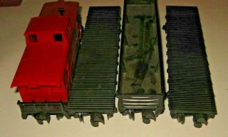 Vintage KMT K Series 4x Train Cars & 2x GM&O Flat Car Kits 0402 MIB X9 7