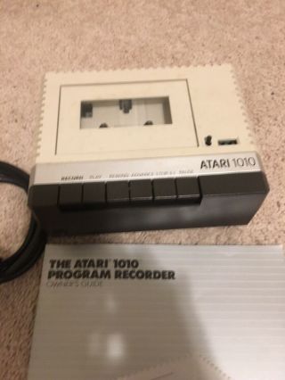 Vintage Atari 1010 Computer Cassette Drive Program Recorder