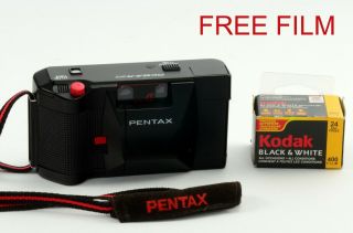 Pentax Pc35 Af - M 35mm Film Camera 35mm F/2.  8 Lens Date Back From Canada