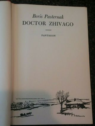 Doctor Zhivago by Boris Pasternak : 1st Edition September 1958 Pantheon 2