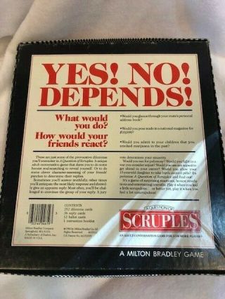 Vintage 1986 Scrupples Milton Bradley Game Complete 2