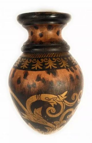 Vase Pottery Clay Studio Art Vintage Handmade Glaze Hand