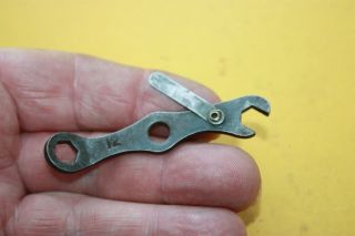 Vintage Motorcycle Points Spanner Wrench British Magneto Distributor Tool Kit