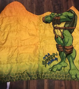 TMNT Teenage Mutant Ninja Turtle Vintage sleeping bag Leonardo Its a Green Thing 2