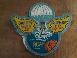 Vintage 1956 Rcaf Parachute Badge Safety Course Aylmer