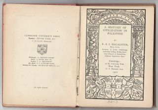 History of PALESTINE: Vintage 1912 view of Jewish Presence in Holy Land 2