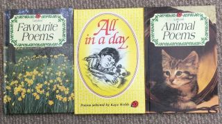 3 Vintage Ladybird Poetry Books Series 831 1st Editions Vgc.