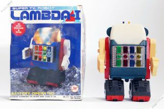 Jw Horikawa Yonezawa Masudaya Lambda - I T.  V.  Robot Tin Japan Hk Vintage Space Toy