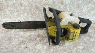 Vintage Mcculloch Pro Mac 610 Chainsaw Chain Saw Solid State Ignition Parts