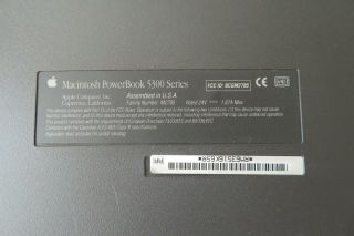 Apple Macintosh PowerBook 5300c Laptop Computer w AC Adapter 1995 Still 7