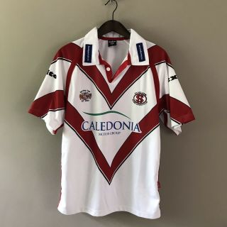 Vtg Exito St Helens Rugby League Shirt Jersey Medium M Caledonia Sponsor