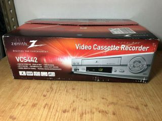 Zenith Vcs442 4 - Head Video Cassette Recorder Hifi Stereo With Remote