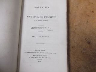 A Narrative of the Life of David Crockett of Tennessee - Written by Himself - 1834 4