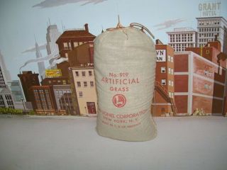Vintage Postwar Lionel O Gauge No.  919 Bag Of Artificial Grass - Old Stock