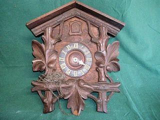 Vintage Cuckoo Clock Made In Germany Repair Restoration Or Parts