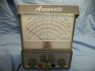 Vintage Accurate Instruments Model 152 Vtvm Meter - Powers Up But