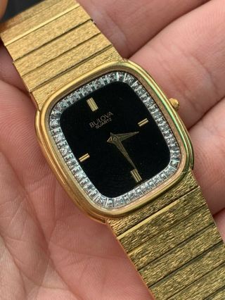 Vintage Bulova Ladies Gold Plated Swiss Quartz Watch