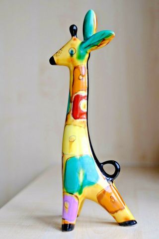 A Vintage Soviet Russian Ussr Lomonosov Porcelain Giraffe Figure