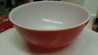 Vintage Pyrex Primary Color Glass Mixing Bowl Red 4 Qt.  404 Retro Kitchen