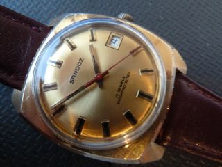 Stunning Vintage Swiss Gents Sandoz Gp Watch.  With Date