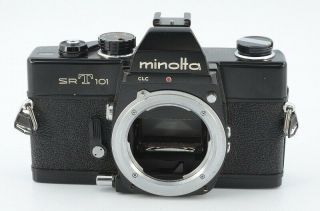 【As - is】 Minolta SRT101 Black 35mm SLR Film Camera body From Japan 106228/386 2