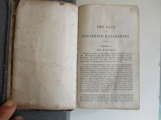 First Edition - THE BOOK OF HOUSEHOLD MANAGEMENT BY MRS.  ISABELLA BEETON,  1861 5