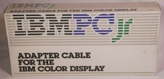Ibm Pcjr Adapter Cable For The Ibm Color Display / Cga