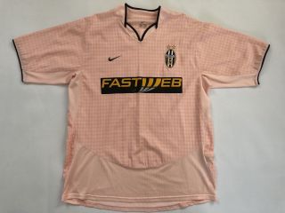 Vintage Juventus Football Shirt Away 2003 Maglia Calico Camiseta Del Piero