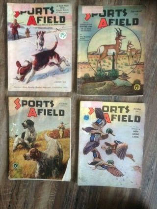 17 Copies Of Sports Afield,  Various Years