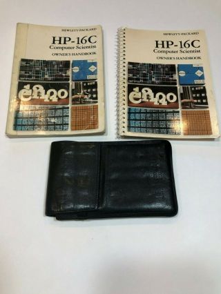 Hewlett - Packard HP - 16C Computer Scientest Calculator with Handbooks and case 5