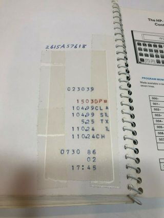Hewlett - Packard HP - 16C Computer Scientest Calculator with Handbooks and case 7