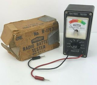 Vintage Eveready Radio Battery Tester 1.  5V to 67.  5V early model R1795 BAKELITE 2