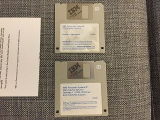 IBM PS/2 Model 95 XP 486 Reference Disk With Manuals and XGA Drivers 3