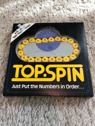 1989 Binary Arts Top Spin Slide Puzzle Brain Teaser Game Toy Vintage