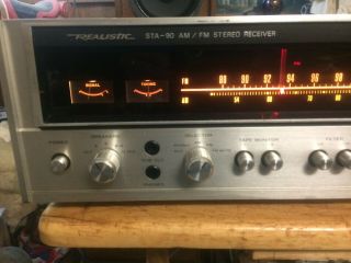 REALISTIC STA 90 STEREO RECEIVER - NM - 45 W/C - FULLY - 30 DAY 2