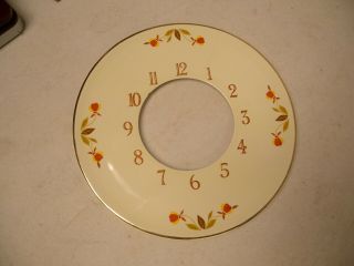 Vintage Autumn Leaf Jewel - Tea Clock Face,