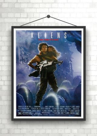 Aliens Vintage Classic Large Movie Poster Print A0 A1 A2 A3 A4 Maxi