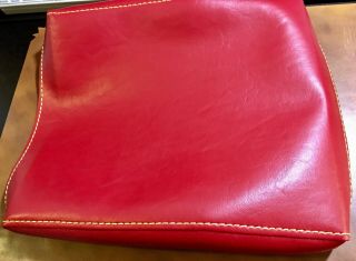 Apple IIc Home Computer Leather Cover Red 2